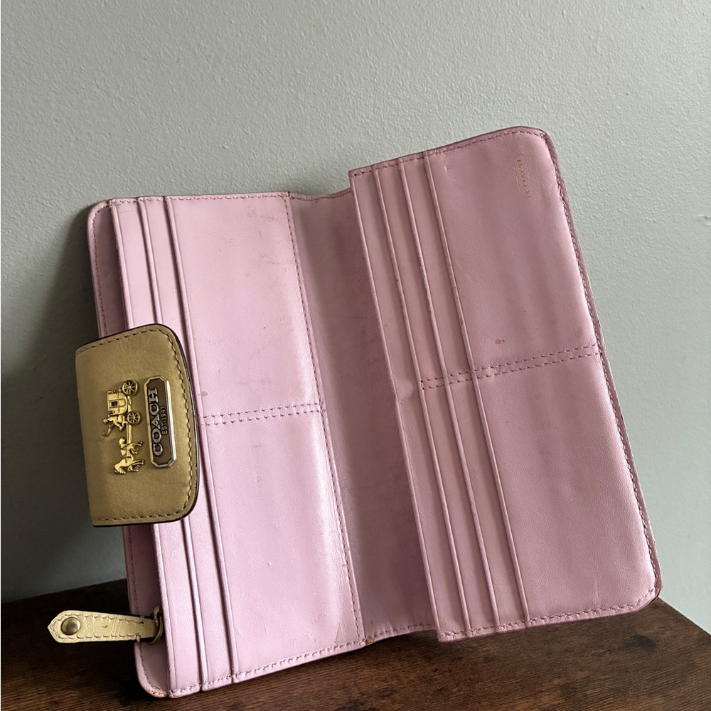 Coach Madison Op Art Signature Sateen Wallet - Picture 4 of 7